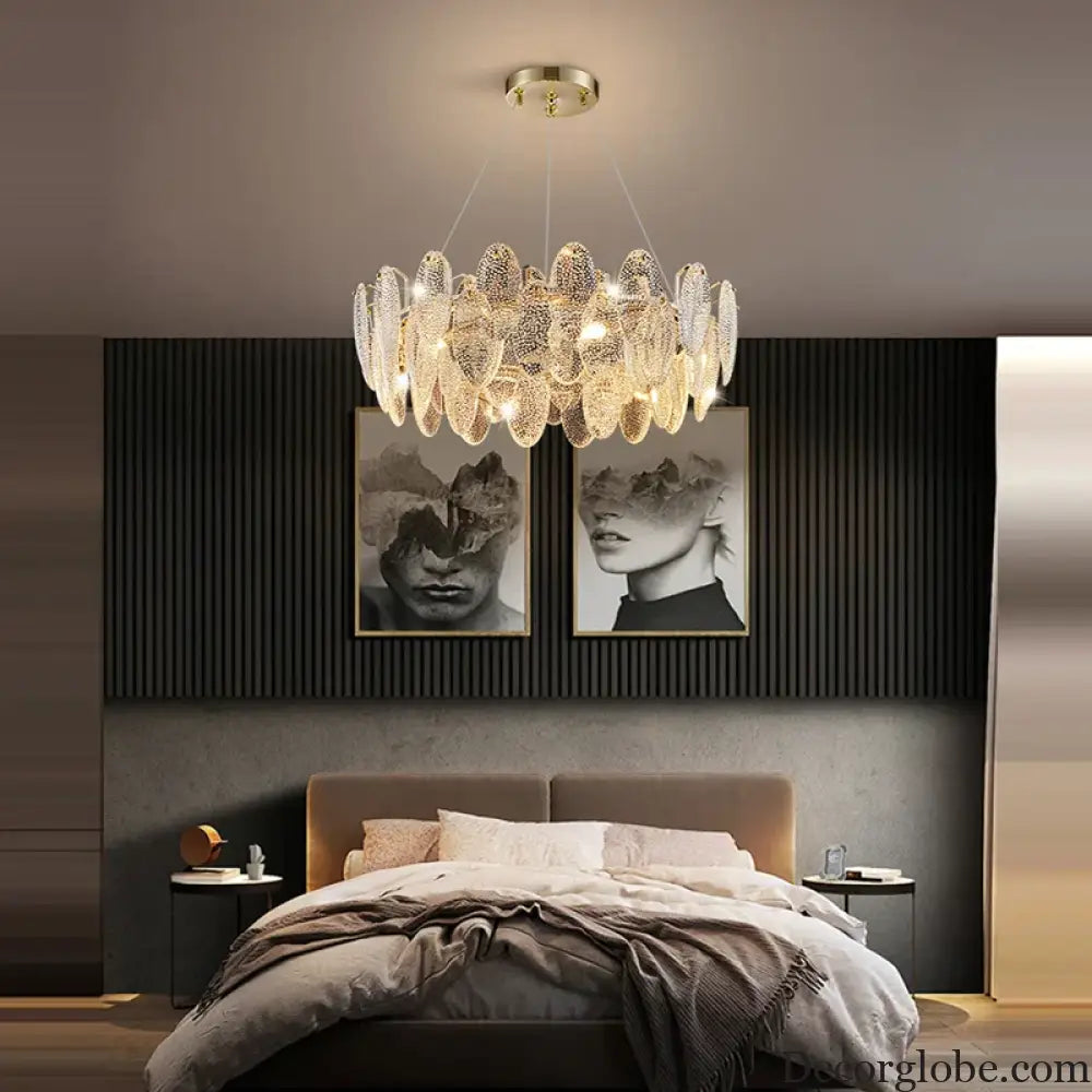 Luxurious Crystal Chandelier for Living Rooms and Master Bedrooms - Nordic Postmodern Minimalist Elegance - DecorGlobe