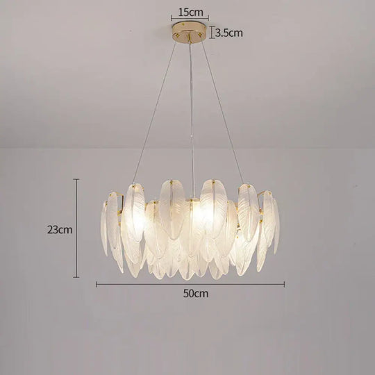 Luxurious Nordic LED Chandeliers - Gold Art Decor Feather Design - Ideal for Living Rooms, Dining Rooms, Bedrooms, and Kitchens - DecorGlobe