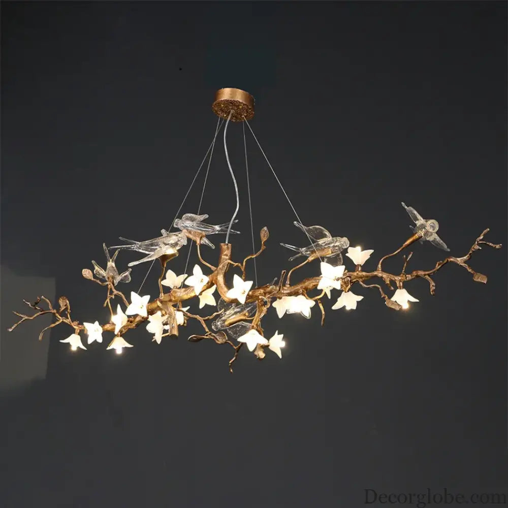 Luxury Bird & Branch Crystal Ceiling Chandelier Chandelier