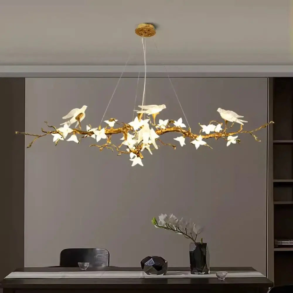 Luxury Bird & Branch Crystal Ceiling Chandelier Chandelier