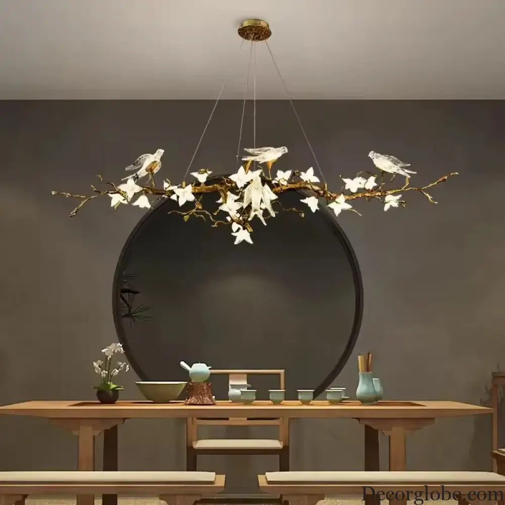Luxury Bird & Branch Crystal Ceiling Chandelier Chandelier