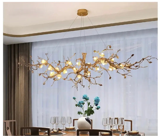 Luxury Bird & Branch Crystal Ceiling Chandelier L200xW80xH70CM / Cold White Chandelier