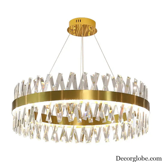 Luxury Crystal LED Chandelier - High-Quality K9 Ceiling Lighting Fixture for Elegant Living Rooms and Dining Spaces - DecorGlobe