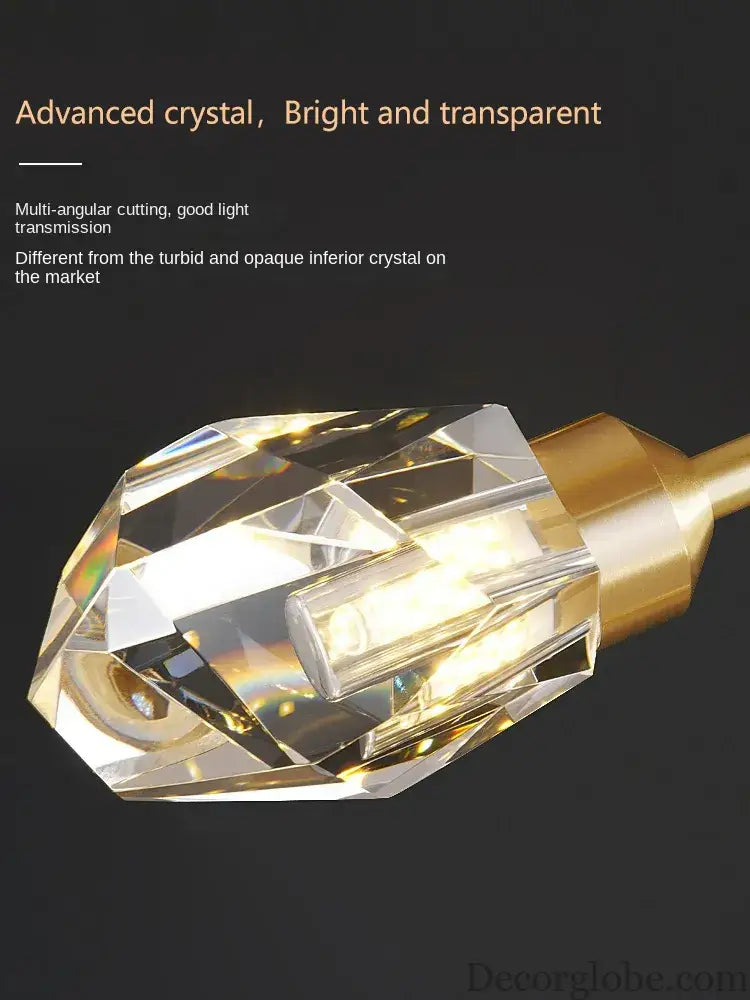 Luxury Crystal Living Room Chandelier - Modern Decor Pendant Light Fixture for Bedrooms, Dining Areas, Kitchens, and Home Decoration - DecorGlobe