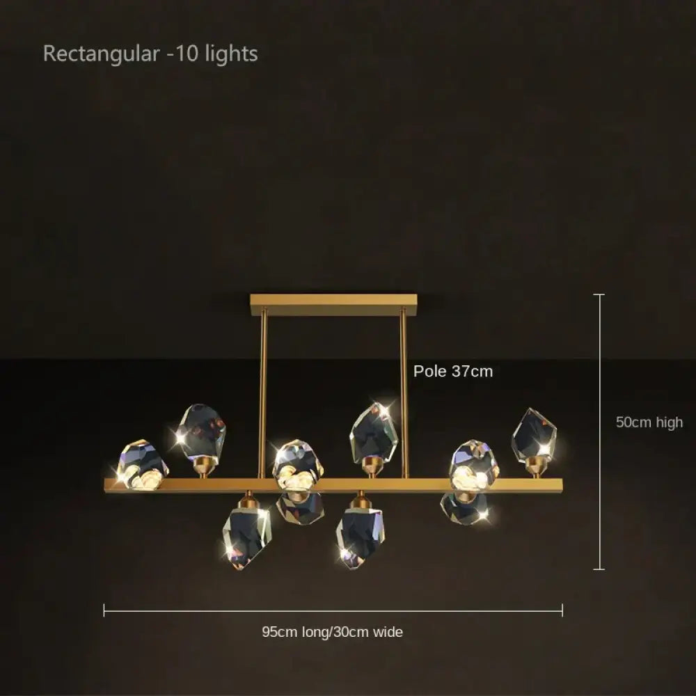 Luxury Crystal Living Room Chandelier - Modern Decor Pendant Light Fixture for Bedrooms, Dining Areas, Kitchens, and Home Decoration - DecorGlobe