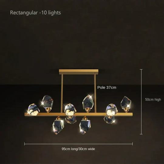 Luxury Crystal Living Room Chandelier - Modern Decor Pendant Light Fixture for Bedrooms, Dining Areas, Kitchens, and Home Decoration - DecorGlobe