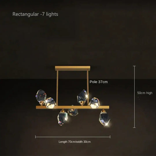 Luxury Crystal Living Room Chandelier - Modern Decor Pendant Light Fixture for Bedrooms, Dining Areas, Kitchens, and Home Decoration - DecorGlobe