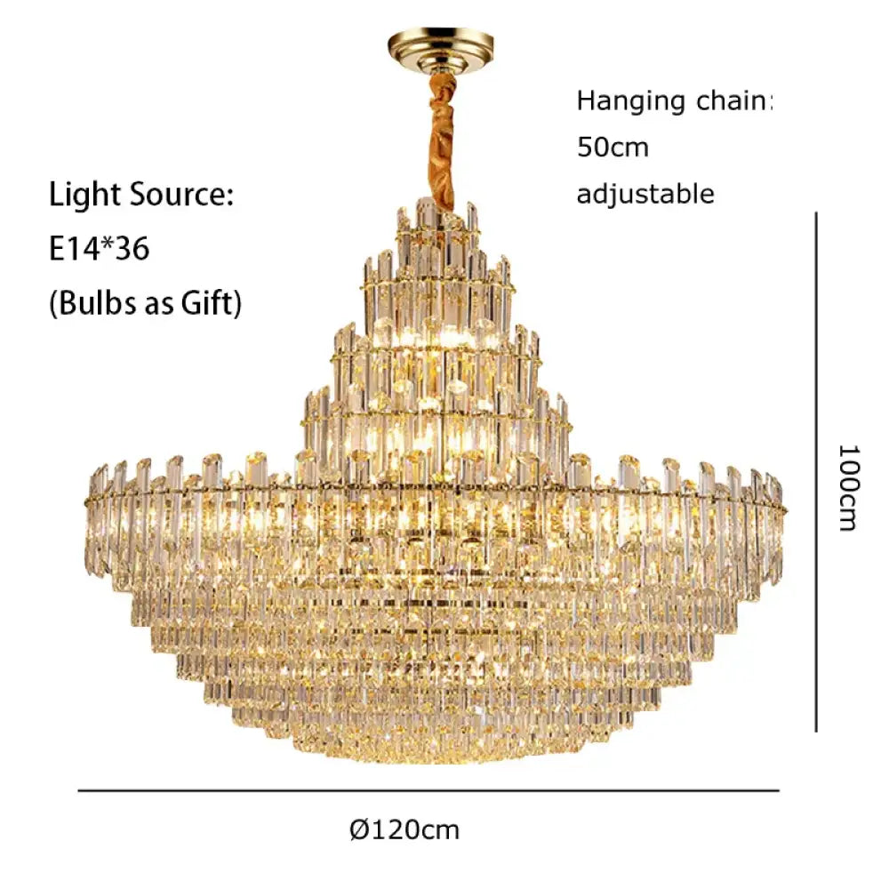 Luxury Gold LED Crystal Pendant Lights - Artistic Ceiling Decor for Maison-Inspired Living Spaces - DecorGlobe