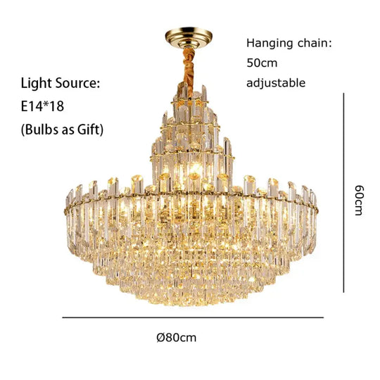 Luxury Gold LED Crystal Pendant Lights - Artistic Ceiling Decor for Maison-Inspired Living Spaces - DecorGlobe