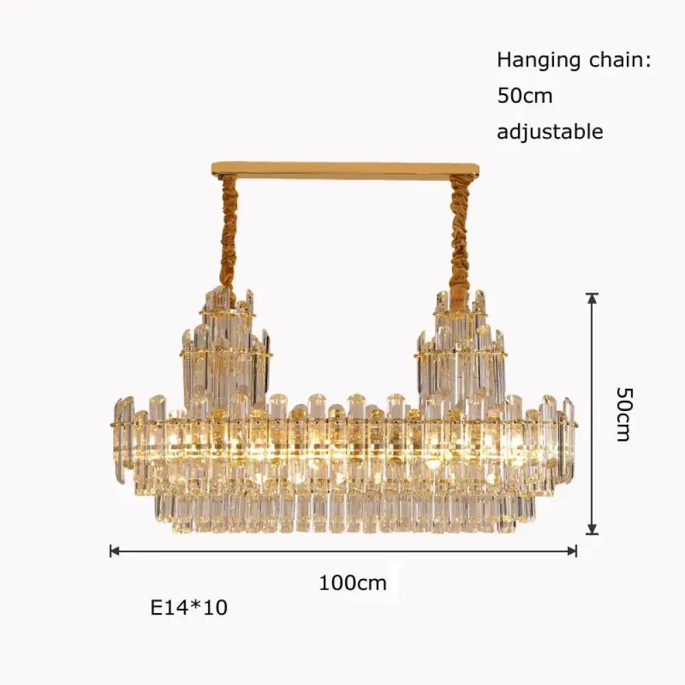 Luxury Gold LED Crystal Pendant Lights - Artistic Ceiling Decor for Maison-Inspired Living Spaces - DecorGlobe