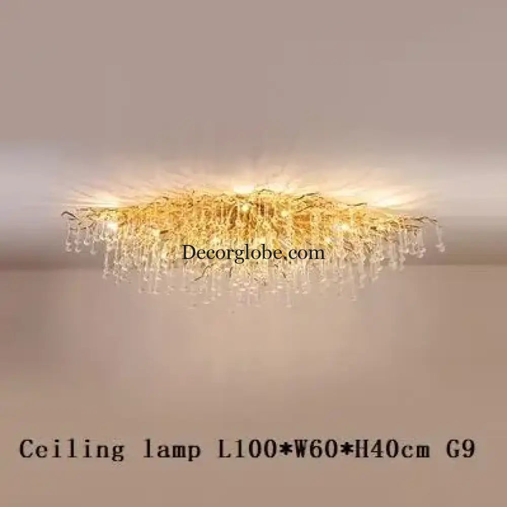 Maison - Modern Luxury Crystal  Water Drop Pendant Light, Perfect for Living Rooms, Bedrooms, Hotels, Villas, and Indoor Decor - DecorGlobe