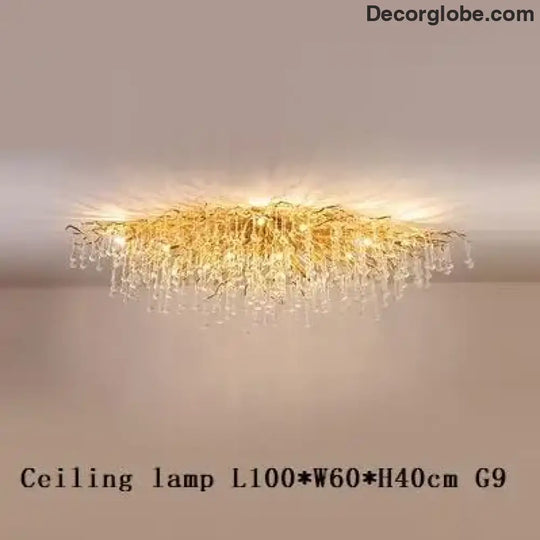 Maison - Modern Luxury Crystal  Water Drop Pendant Light, Perfect for Living Rooms, Bedrooms, Hotels, Villas, and Indoor Decor - DecorGlobe