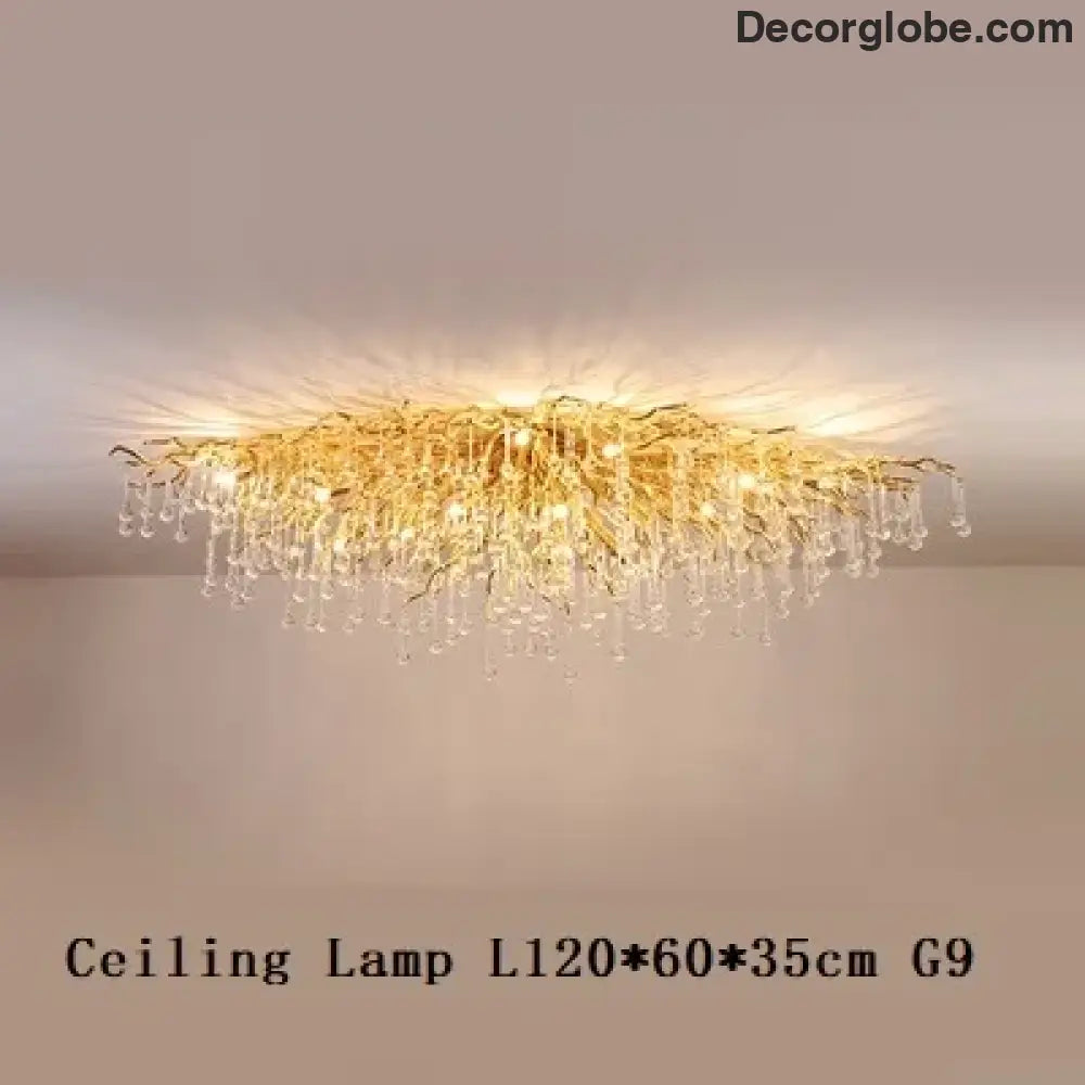 Maison - Modern Luxury Crystal  Water Drop Pendant Light, Perfect for Living Rooms, Bedrooms, Hotels, Villas, and Indoor Decor - DecorGlobe