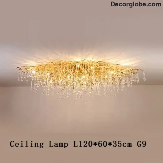 Maison - Modern Luxury Crystal  Water Drop Pendant Light, Perfect for Living Rooms, Bedrooms, Hotels, Villas, and Indoor Decor - DecorGlobe