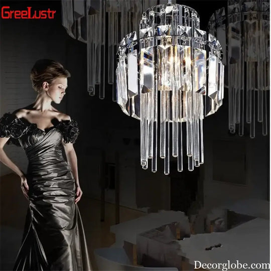 Creative Crystal Led Chandelier Light Indoor Plafon Lustre Pendant Ceiling Lamp In The Kitchen Home Decor Hanging Lamp
