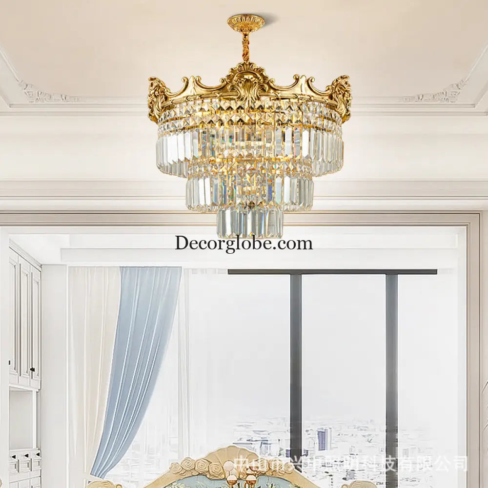 Mila - French All-Copper Crystal Chandelier Chandelier