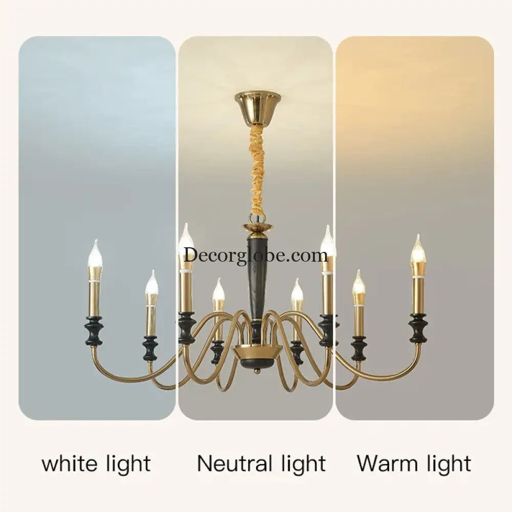 Milada Nordic Ceiling Chandelier with LED Candle Lights Chandelier