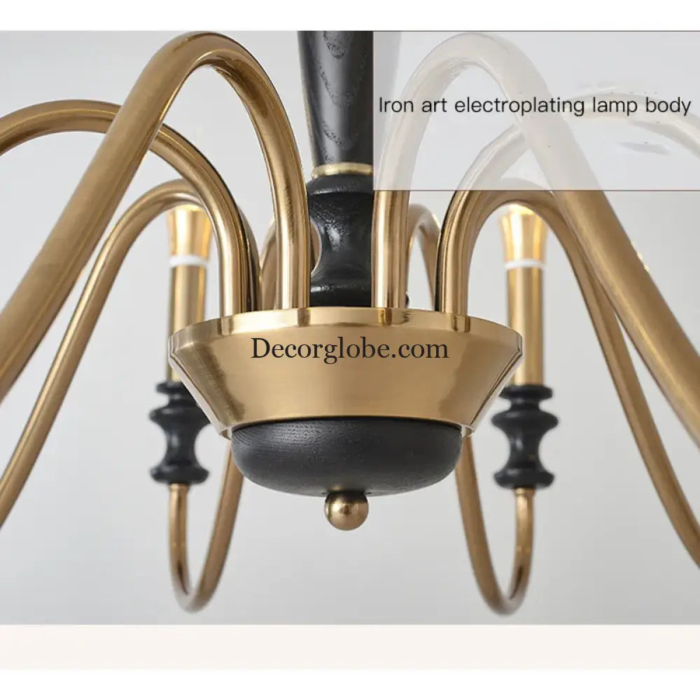 Milada Nordic Ceiling Chandelier with LED Candle Lights Chandelier