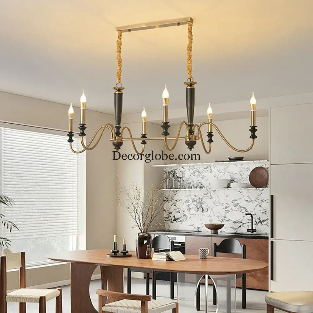 Milada Nordic Ceiling Chandelier with LED Candle Lights Chandelier