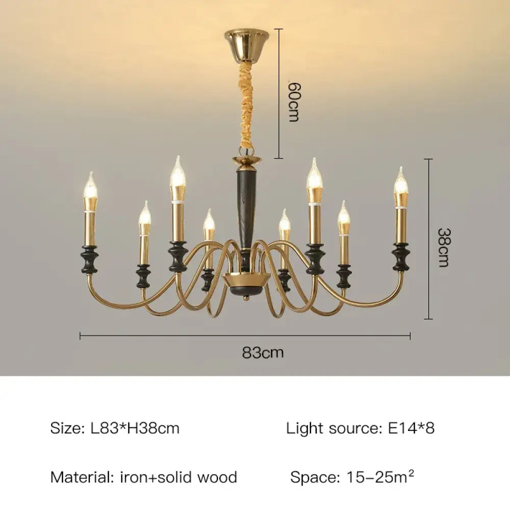 Milada Nordic Ceiling Chandelier with LED Candle Lights 8 light 1 / warm light Chandelier