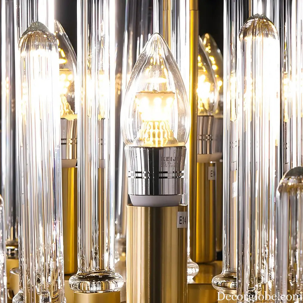Creative Personalized Glass Tubes Copper Post Modern Chandelier Light Lighting > Ceiling lights > Chandeliers