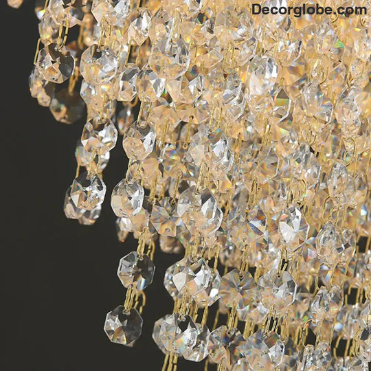 Modern Crystal Chandelier - Artful Elegance for Living and Dining Spaces - DecorGlobe