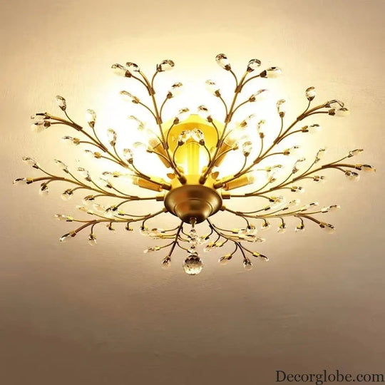 Modern Crystal Chandelier - Perfect for Living Rooms, Dining Areas, and Bedrooms - DecorGlobe