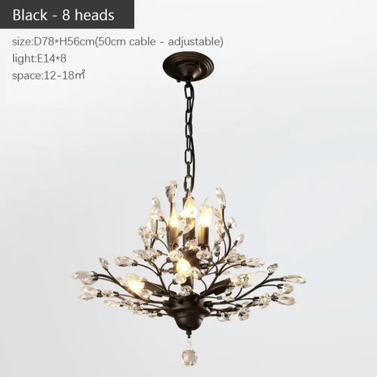 Modern Crystal Chandelier - Perfect for Living Rooms, Dining Areas, and Bedrooms - DecorGlobe