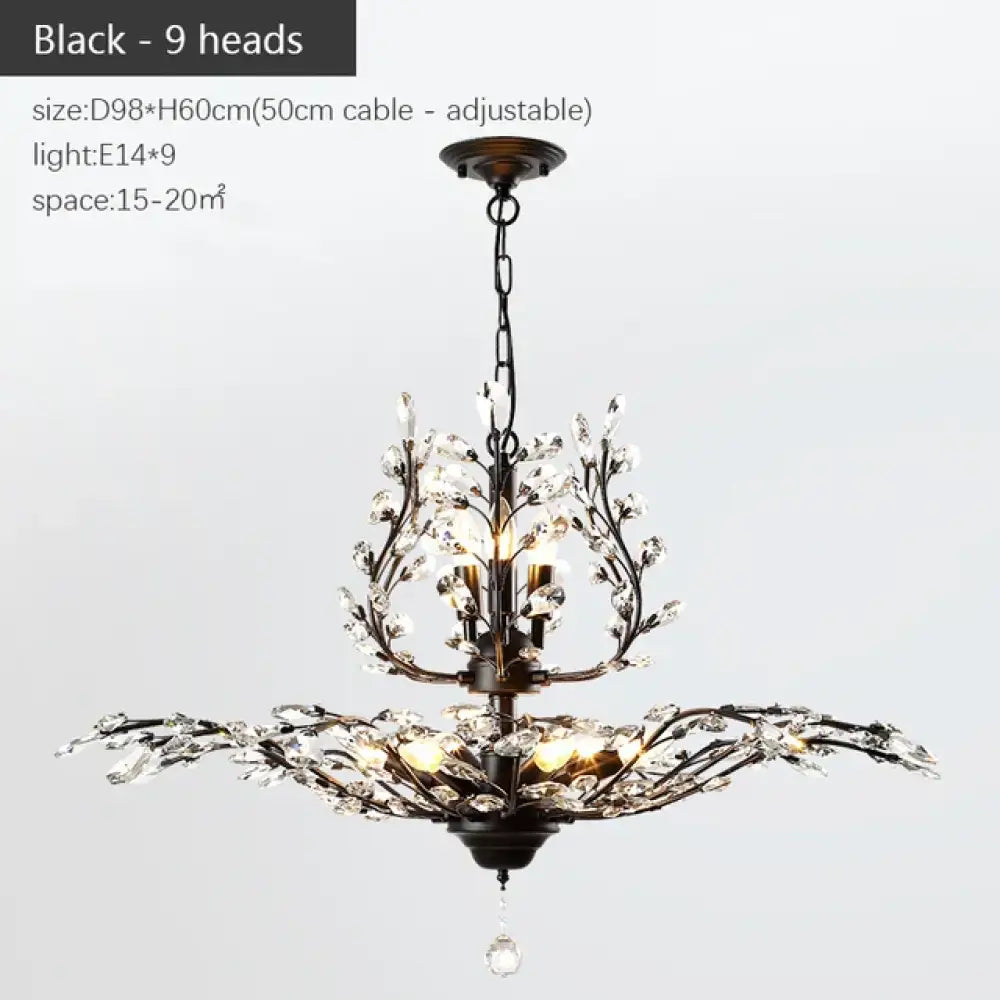 Modern Crystal Chandelier - Perfect for Living Rooms, Dining Areas, and Bedrooms - DecorGlobe