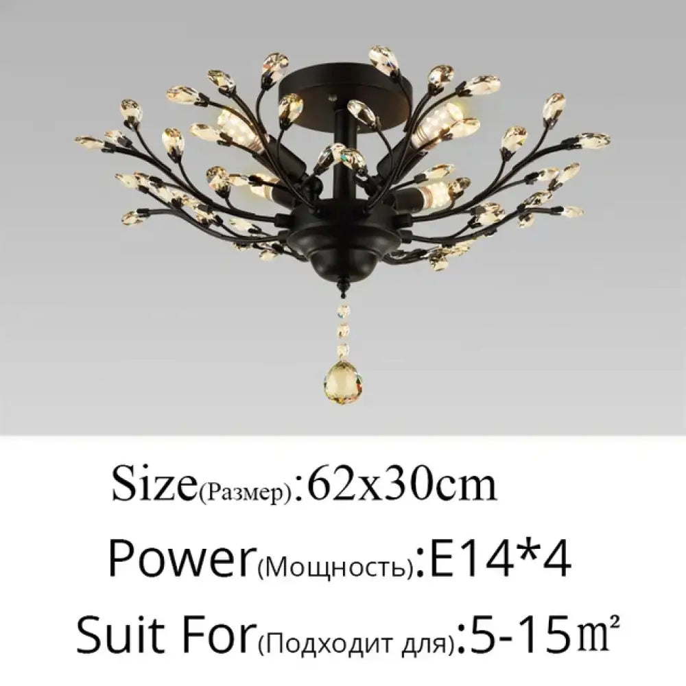 Modern Crystal Chandelier - Perfect for Living Rooms, Dining Areas, and Bedrooms - DecorGlobe