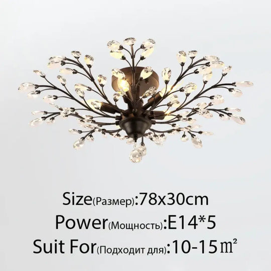 Modern Crystal Chandelier - Perfect for Living Rooms, Dining Areas, and Bedrooms - DecorGlobe