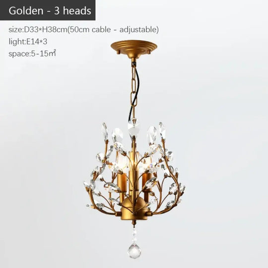 Modern Crystal Chandelier - Perfect for Living Rooms, Dining Areas, and Bedrooms - DecorGlobe