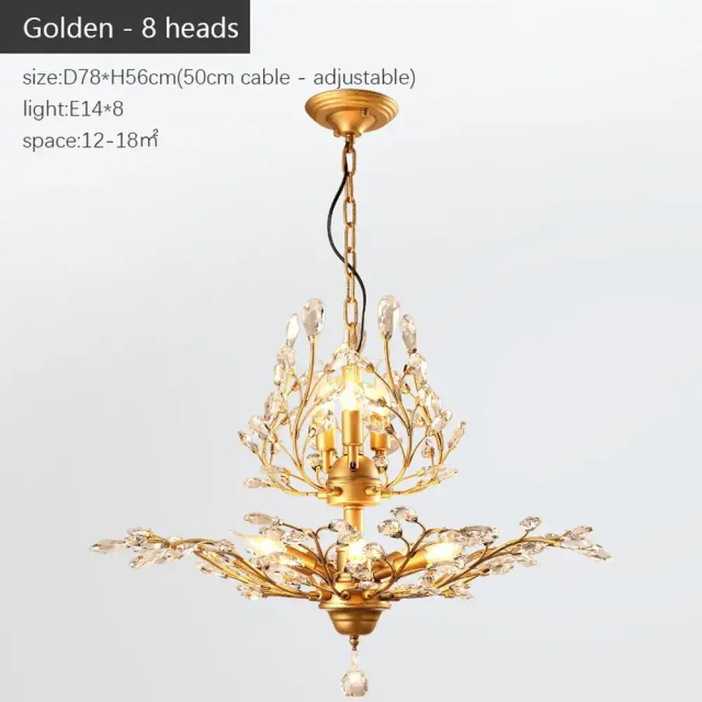 Modern Crystal Chandelier - Perfect for Living Rooms, Dining Areas, and Bedrooms - DecorGlobe