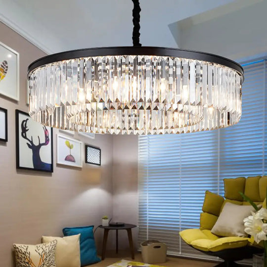 Emilia Modern Crystal Chandelier: Sparkling Elegance in Multiple Sizes (16", 23.5", 31.5") - DecorGlobe