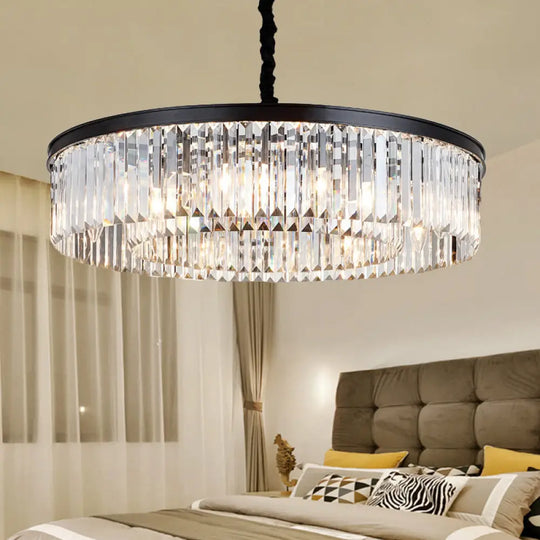 Emilia Modern Crystal Chandelier: Sparkling Elegance in Multiple Sizes (16", 23.5", 31.5") - DecorGlobe