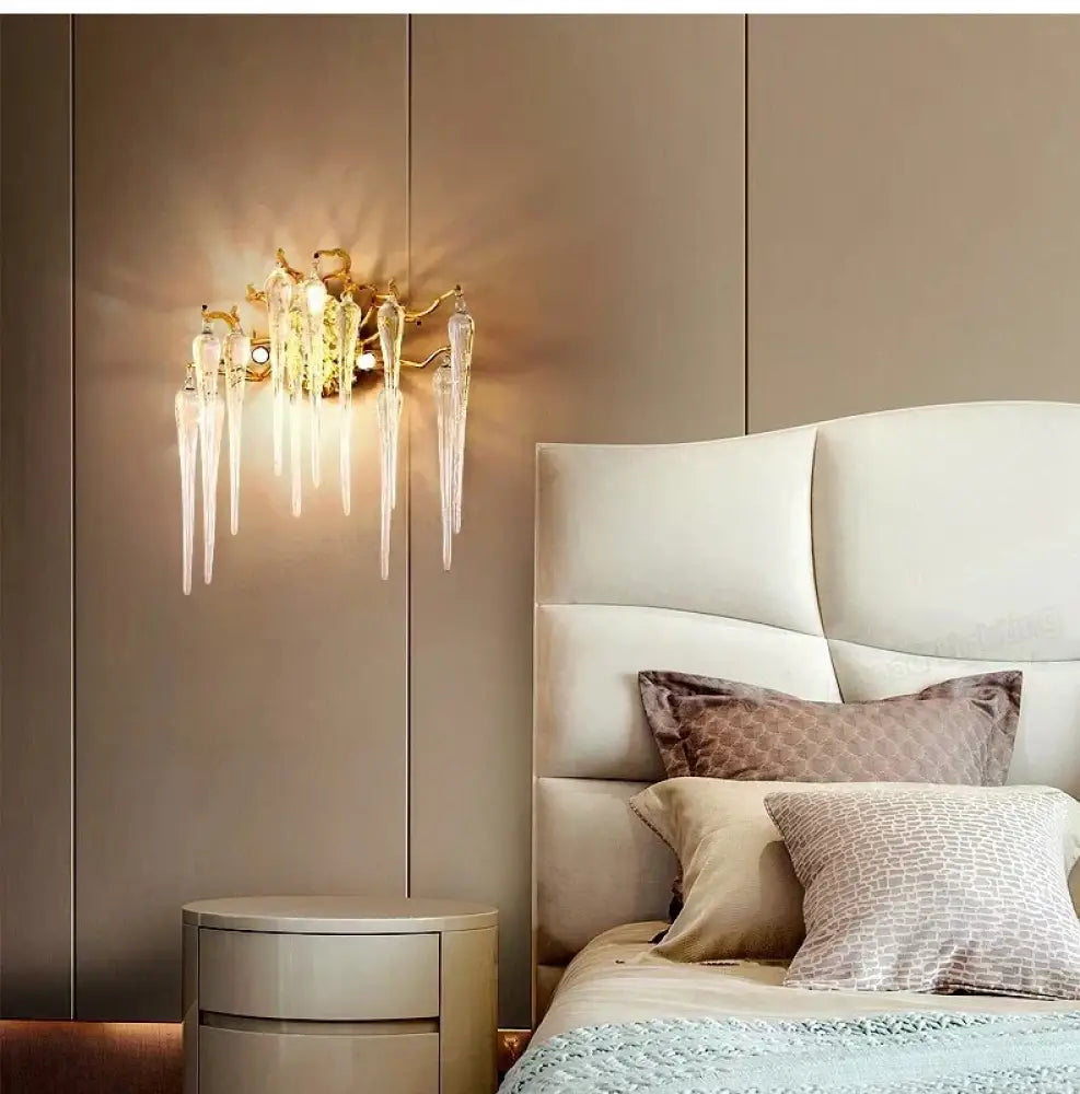 Modern Crystal Chandeliers - Luxury Living and Dining Room Lighting with Bar Design, Featuring Branch Pendant Lights and Crystal Water Drop Accents - DecorGlobe