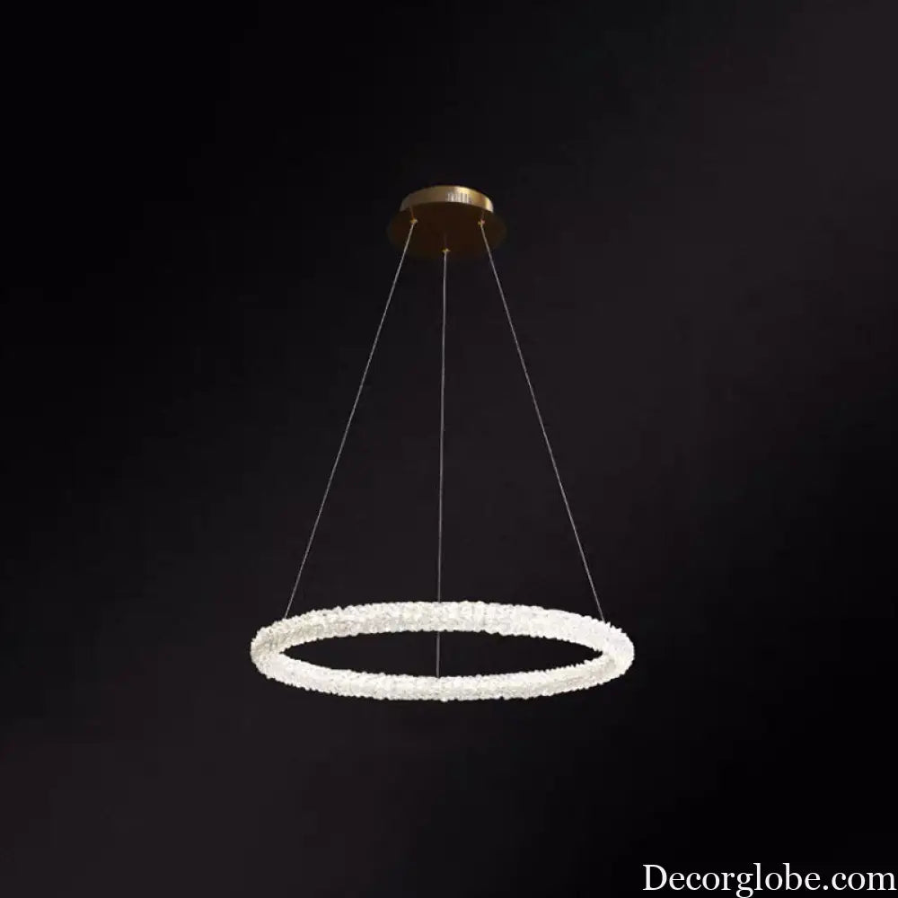 Diana - Modern Crystal Circle Chandelier (Choose Your Size & Tiers) - DecorGlobe