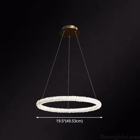 Diana - Modern Crystal Circle Chandelier (Choose Your Size & Tiers) - DecorGlobe