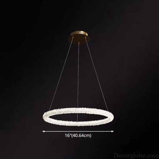 Diana - Modern Crystal Circle Chandelier (Choose Your Size & Tiers) - DecorGlobe
