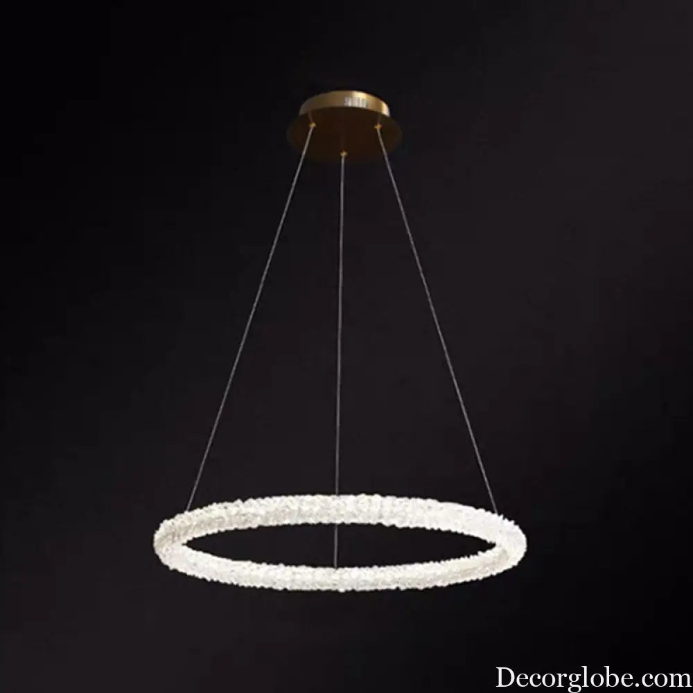 Diana - Modern Crystal Circle Chandelier (Choose Your Size & Tiers) - DecorGlobe