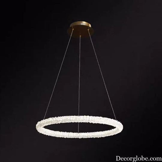 Diana - Modern Crystal Circle Chandelier (Choose Your Size & Tiers) - DecorGlobe
