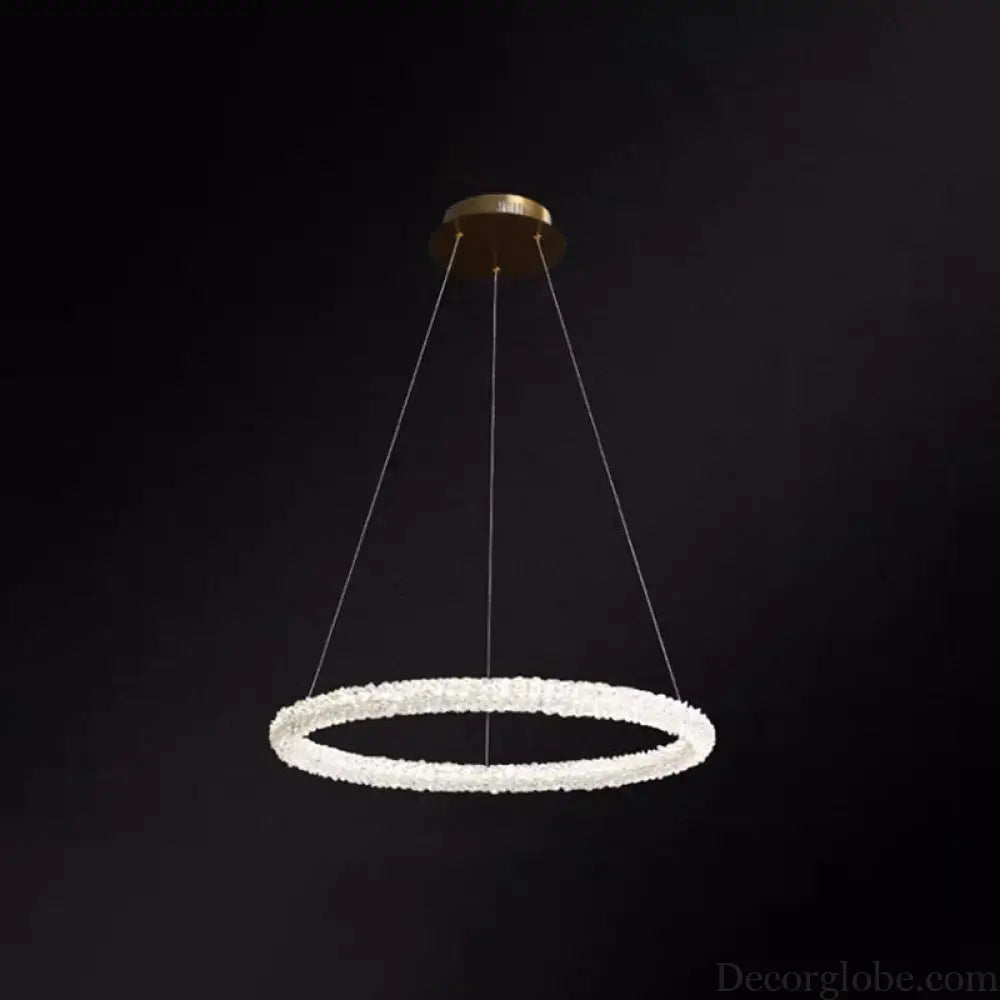 Diana - Modern Crystal Circle Chandelier (Choose Your Size & Tiers) - DecorGlobe