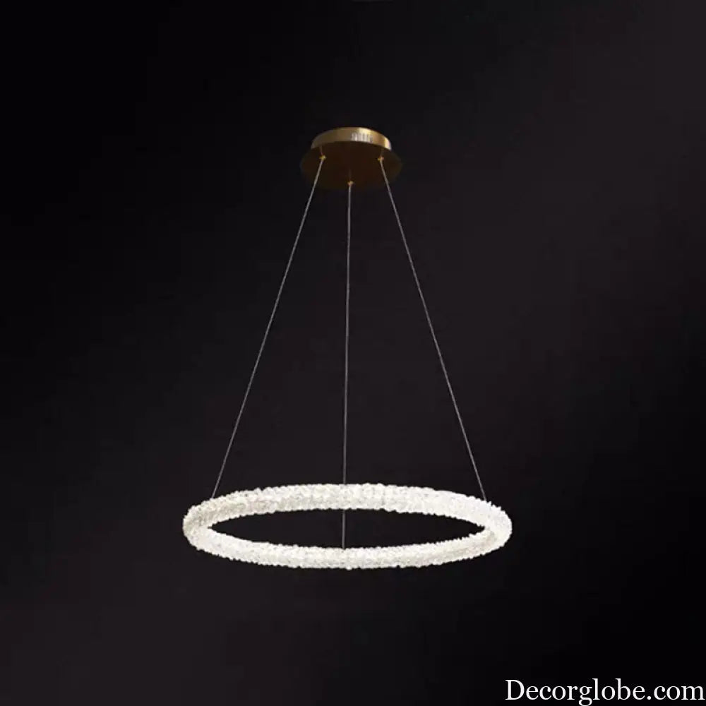 Diana - Modern Crystal Circle Chandelier (Choose Your Size & Tiers) - DecorGlobe