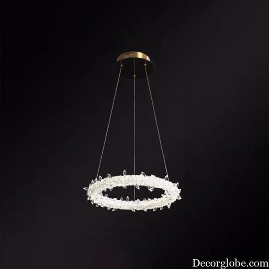 Diana - Modern Crystal Circle Chandelier (Choose Your Size & Tiers) - DecorGlobe