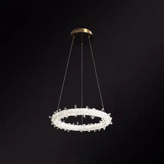 Diana - Modern Crystal Circle Chandelier (Choose Your Size & Tiers) - DecorGlobe