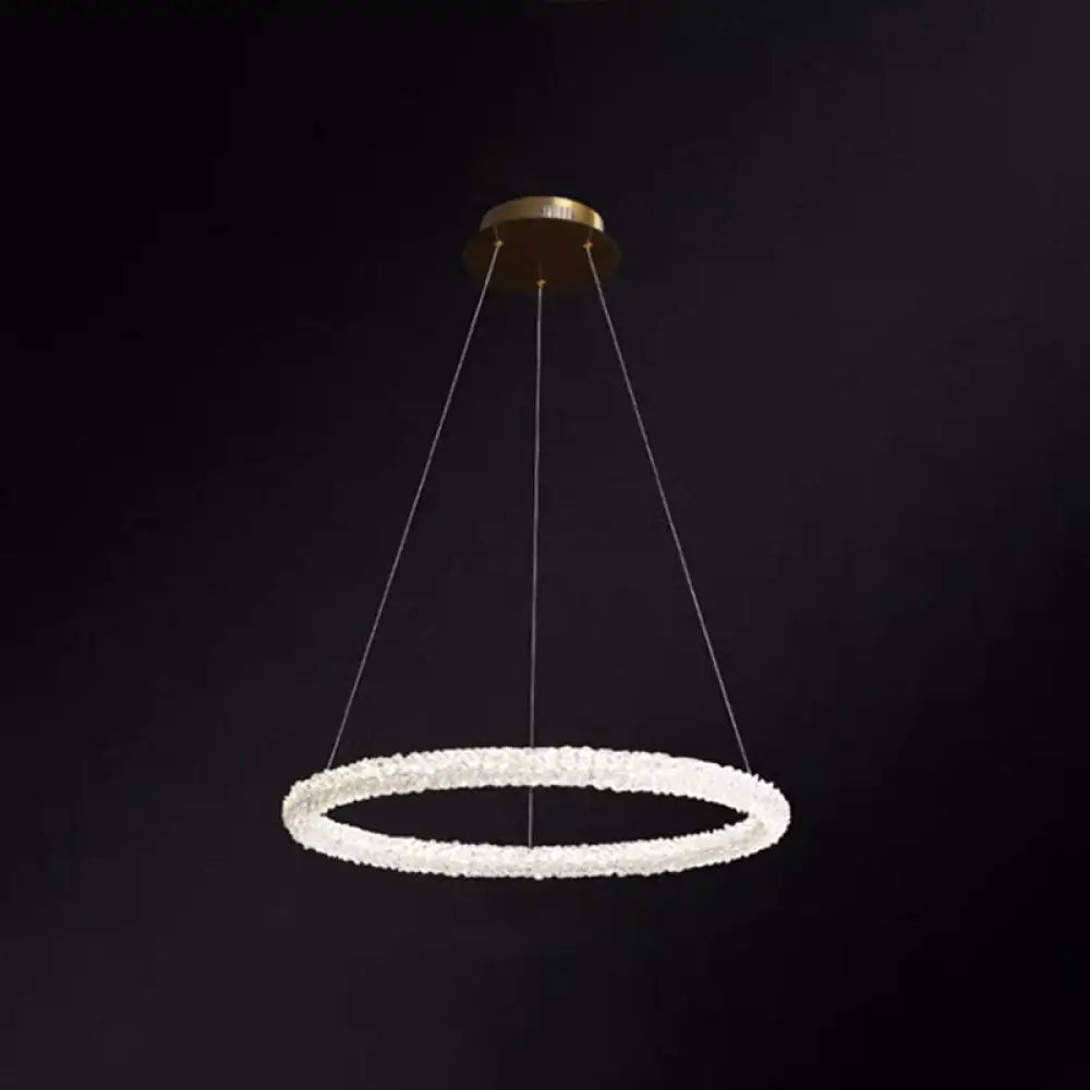Diana - Modern Crystal Circle Chandelier (Choose Your Size & Tiers) - DecorGlobe