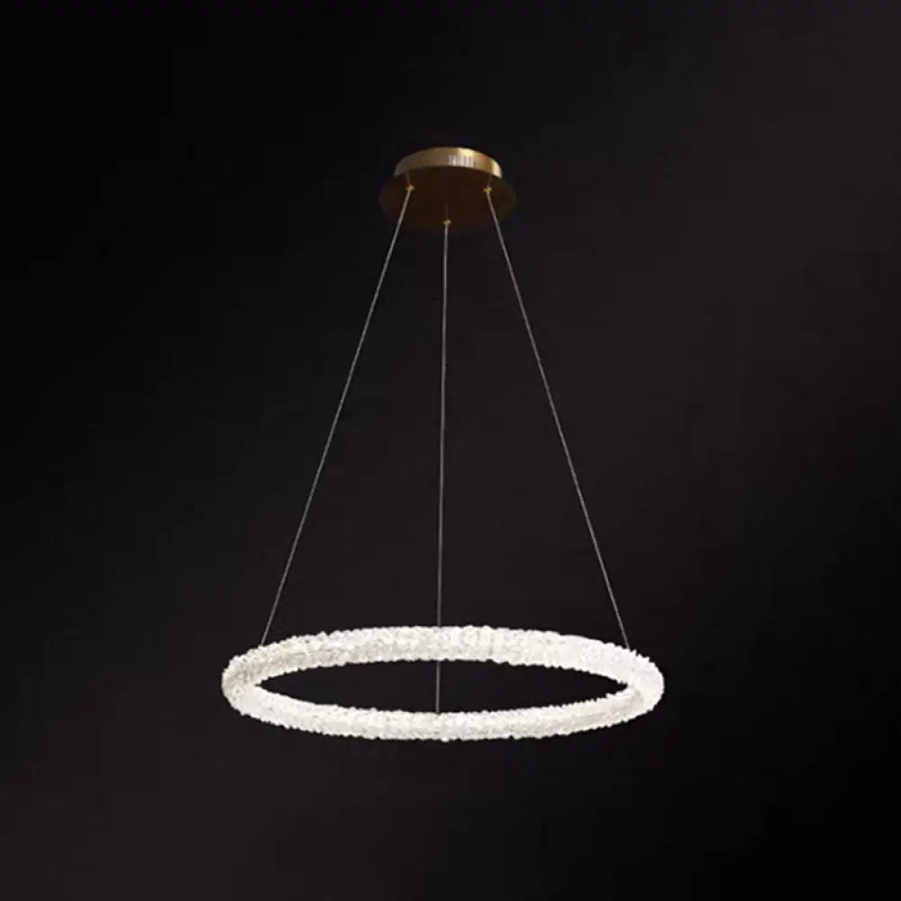 Diana - Modern Crystal Circle Chandelier (Choose Your Size & Tiers) - DecorGlobe