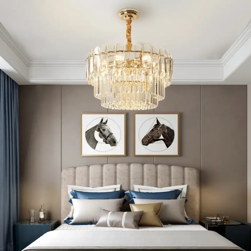 Modern Crystal LED Pendant Lights - Gold Elegance for Living Rooms, Kitchens, Dining Rooms, and Bedrooms in Nordic Loft Style - DecorGlobe