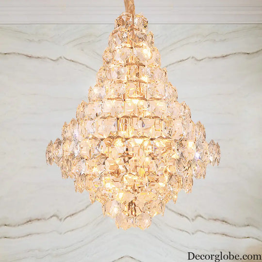 Clara Modern Glass Crystal Chandelier - DecorGlobe