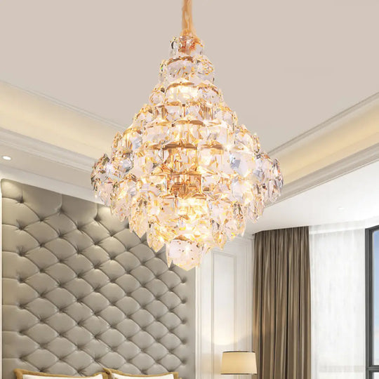 Clara Modern Glass Crystal Chandelier - DecorGlobe